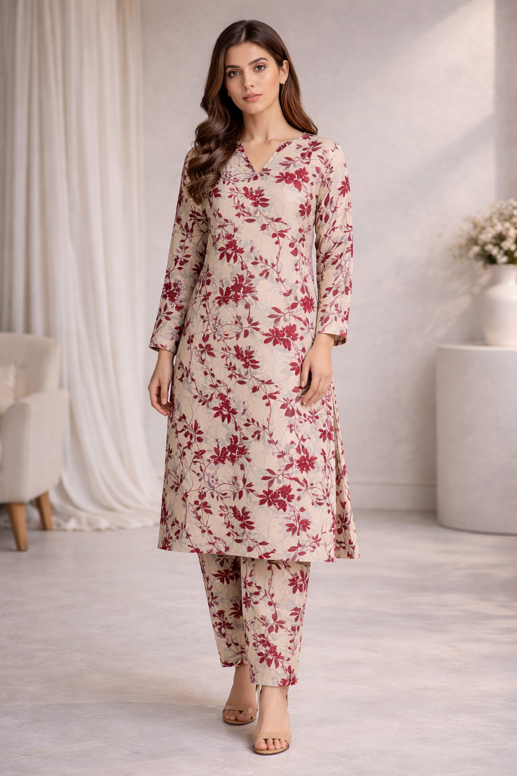 2 Pc Stitched Suit (Summer Stuff)