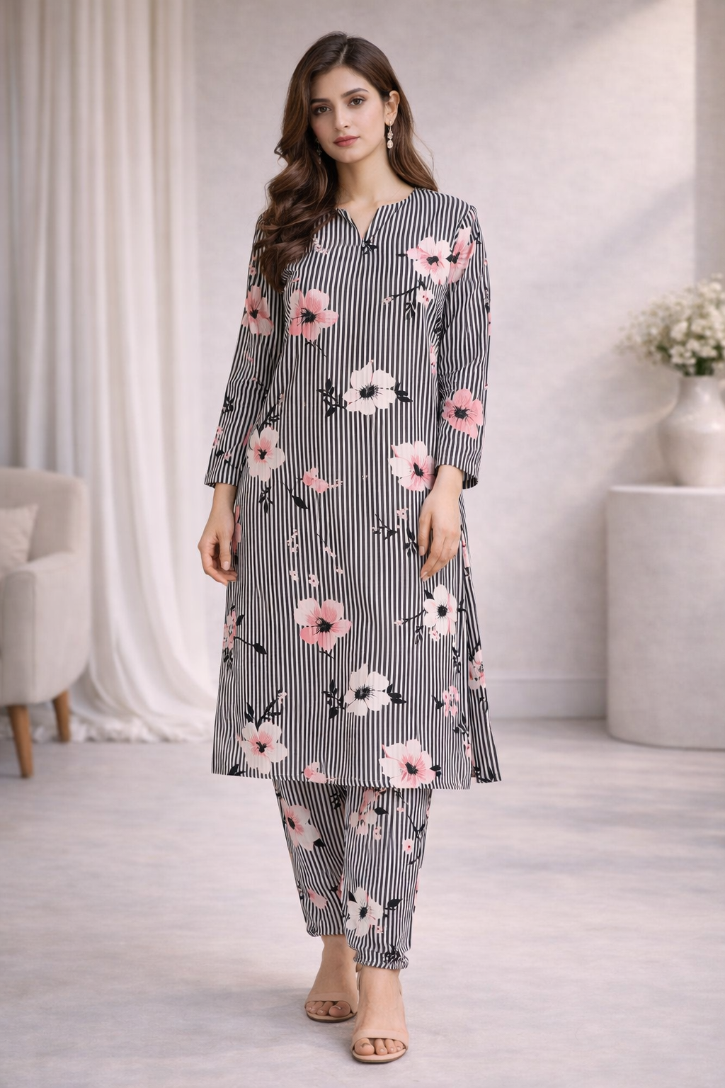 2 Pc Stitched Suit (Summer Stuff)