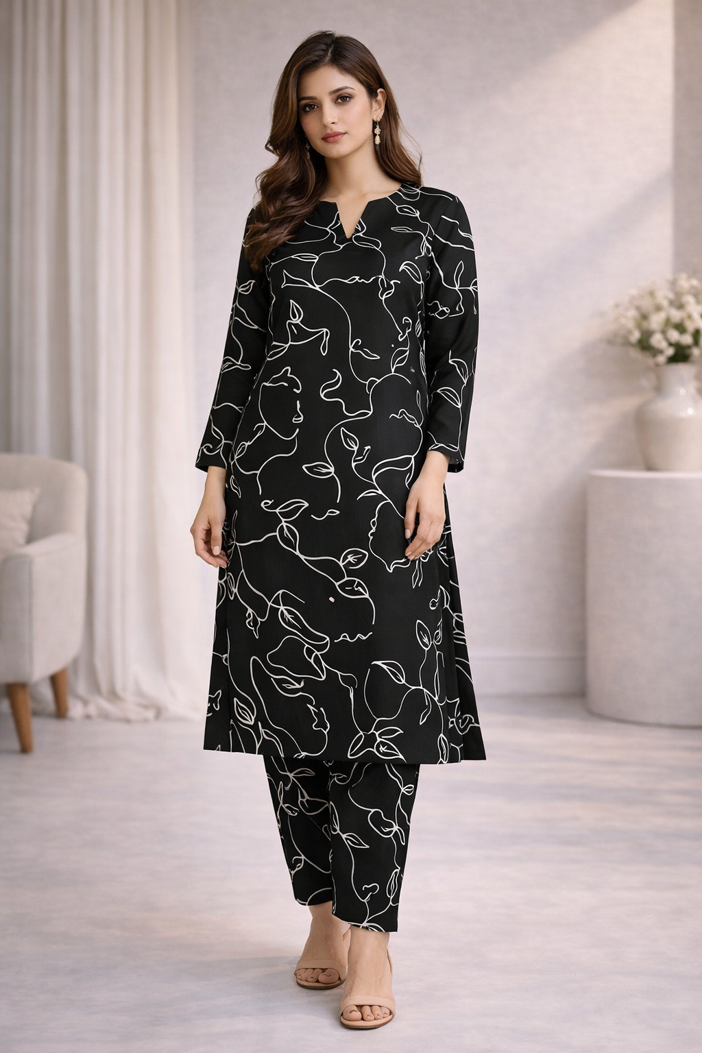 2 Pc Stitched Suit (Summer Stuff)