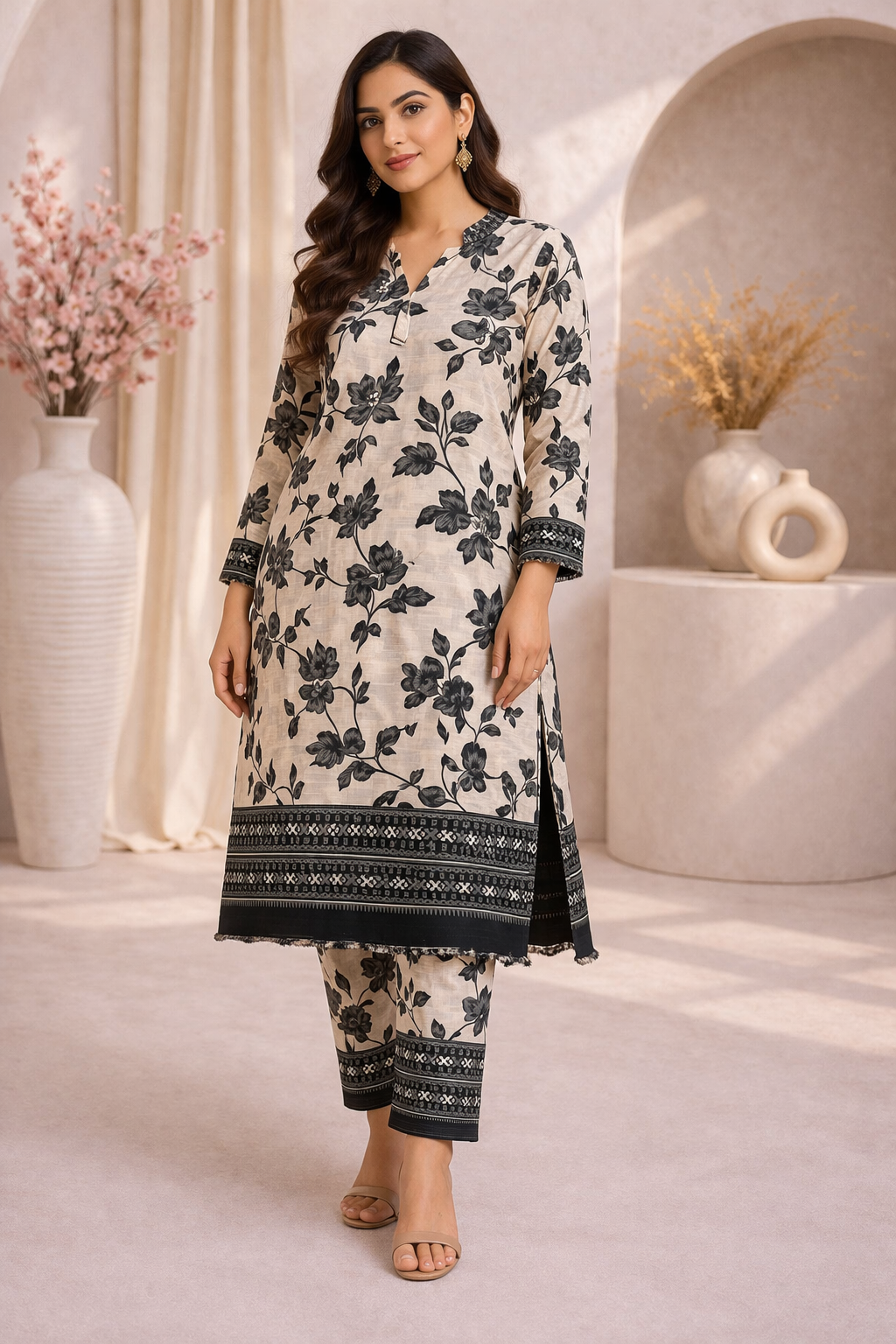 2 Pc Stitched Suit (Summer Stuff)