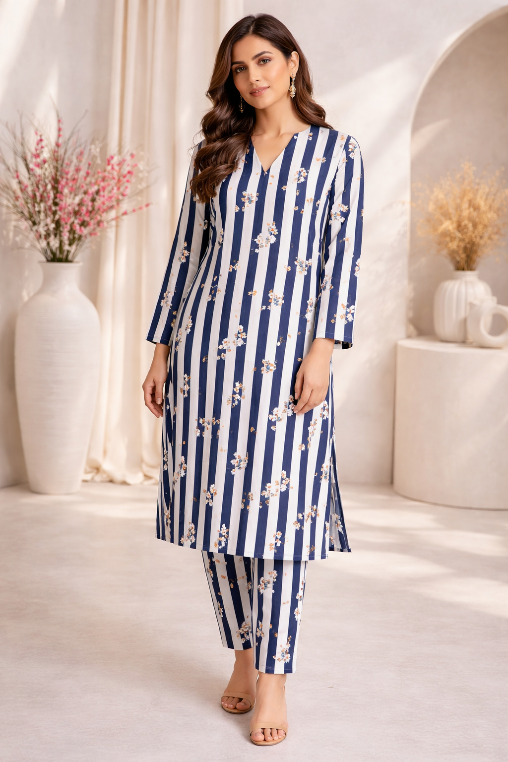 2 Pc Stitched Suit (Summer Stuff)